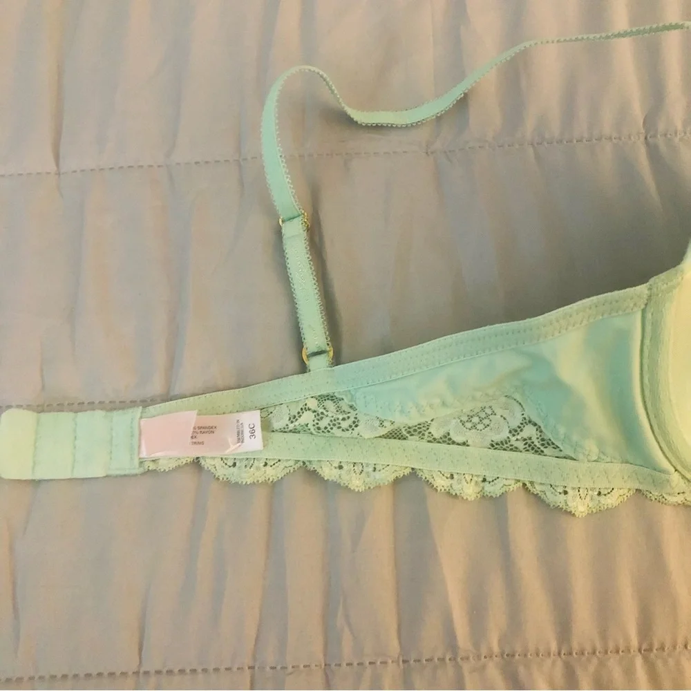 Victoria’s Secret | Pastel Green w/ Lace Bra - Picture 6 of 11